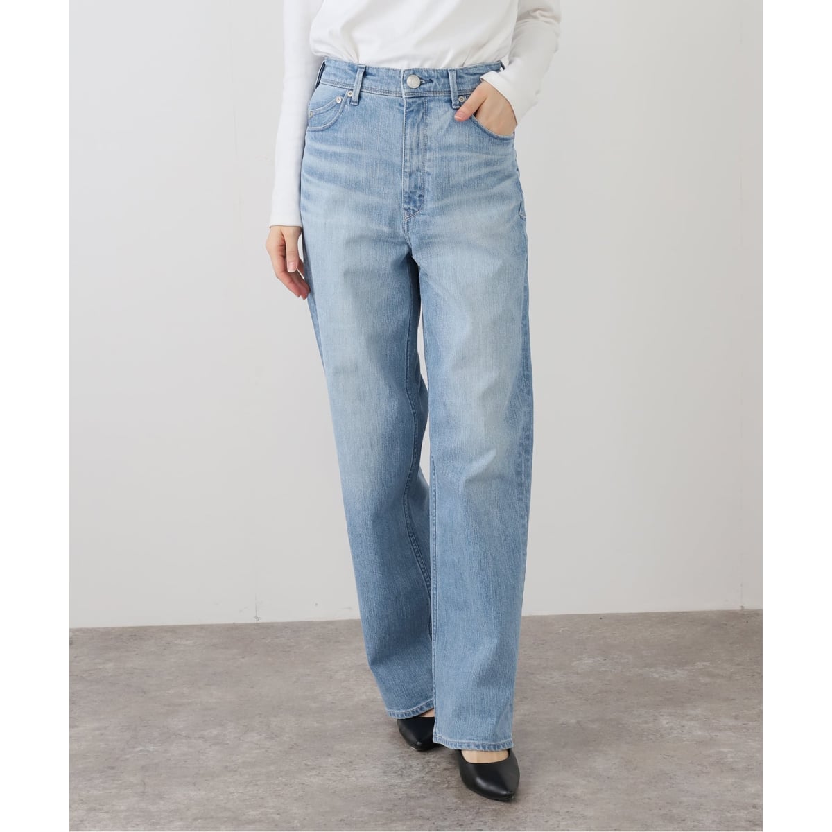 YANUK/ヤヌーク】別注 LOUISE カットオフストレートデニム | イエナ