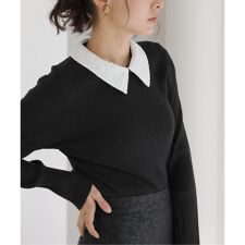 ラ トータリテ(La TOTALITE)の【洗える】パールカラー2WAYニット