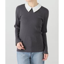 ラ トータリテ(La TOTALITE)の【洗える】パールカラー2WAYニット