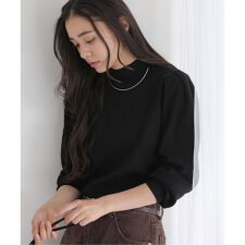 【洗える】ウォッシャブルギャザースリーブプルオーバー