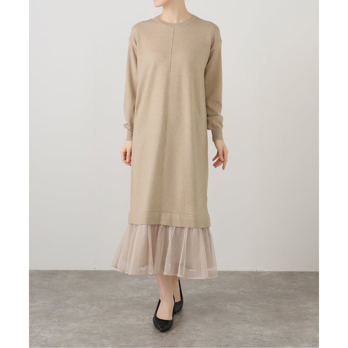 NOBLE×L'AUBE BLANC】ミラノリブジャージワンピース | ノーブル(Noble