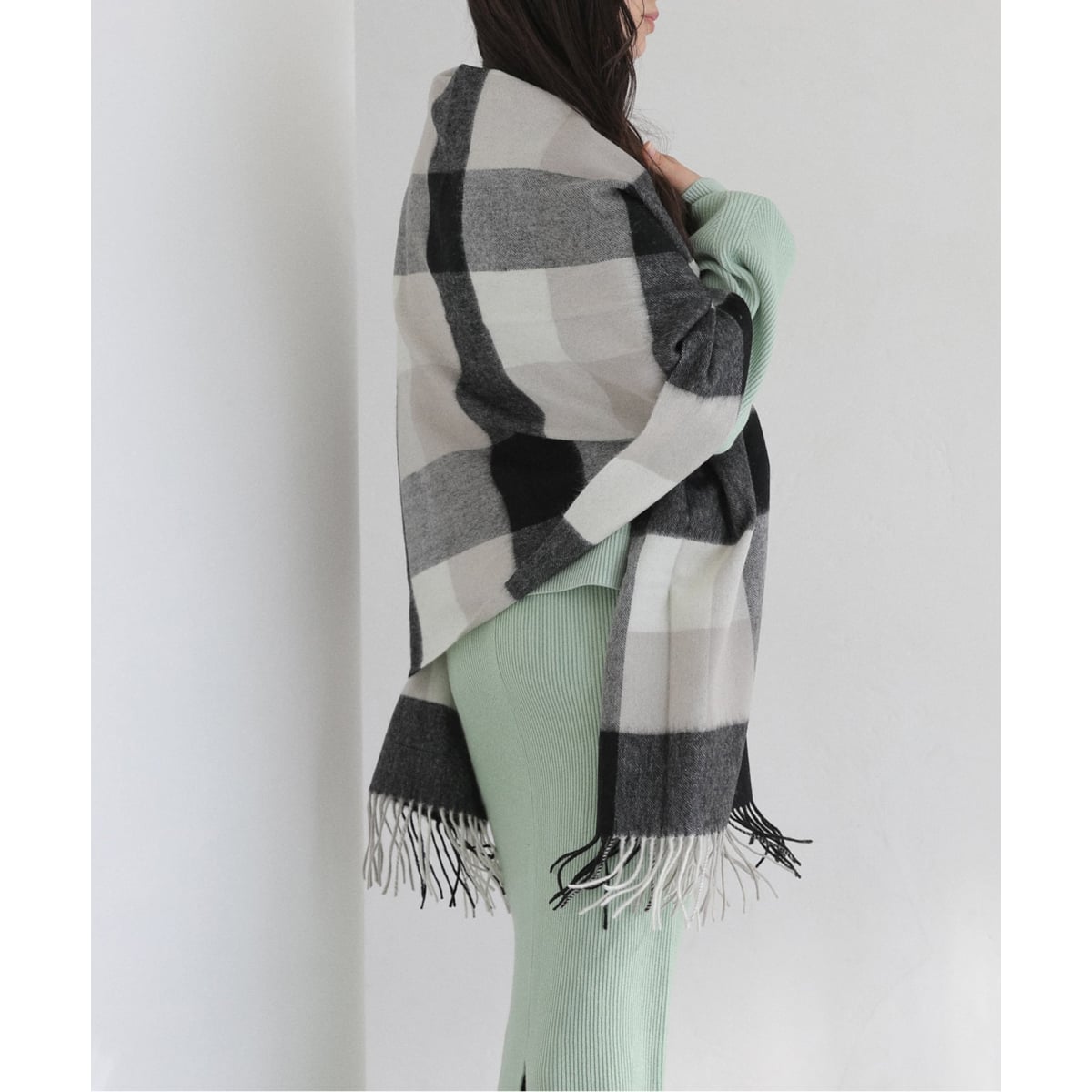 ラ トータリテ（La TOTALITE）/TWEEDMILL/ツイードミル ウール チェックストール 70*190cm TWEEDMILL/ツイードミル ウール チェックストール 70*190cm | ラ