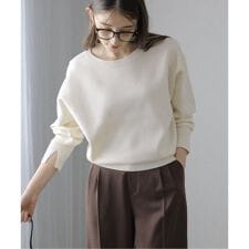 《追加2》【洗える】接結クルーネックプルオーバー