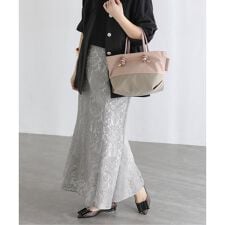 【洗える】マーメイドレーススカート