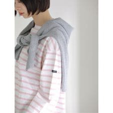 【洗える】LE MINOR/ルミノア 別注ボーダープルオーバー