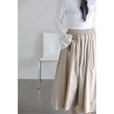 【洗える】タフタジップポケットスカート