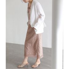 【洗える】ラティスレーススカート