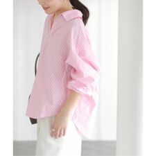 【洗える】TICCA/ティッカ スキッパーシャツ