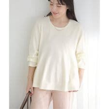 【洗える】ペプラムニット