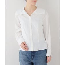 【洗える】ビックカラーブラウス