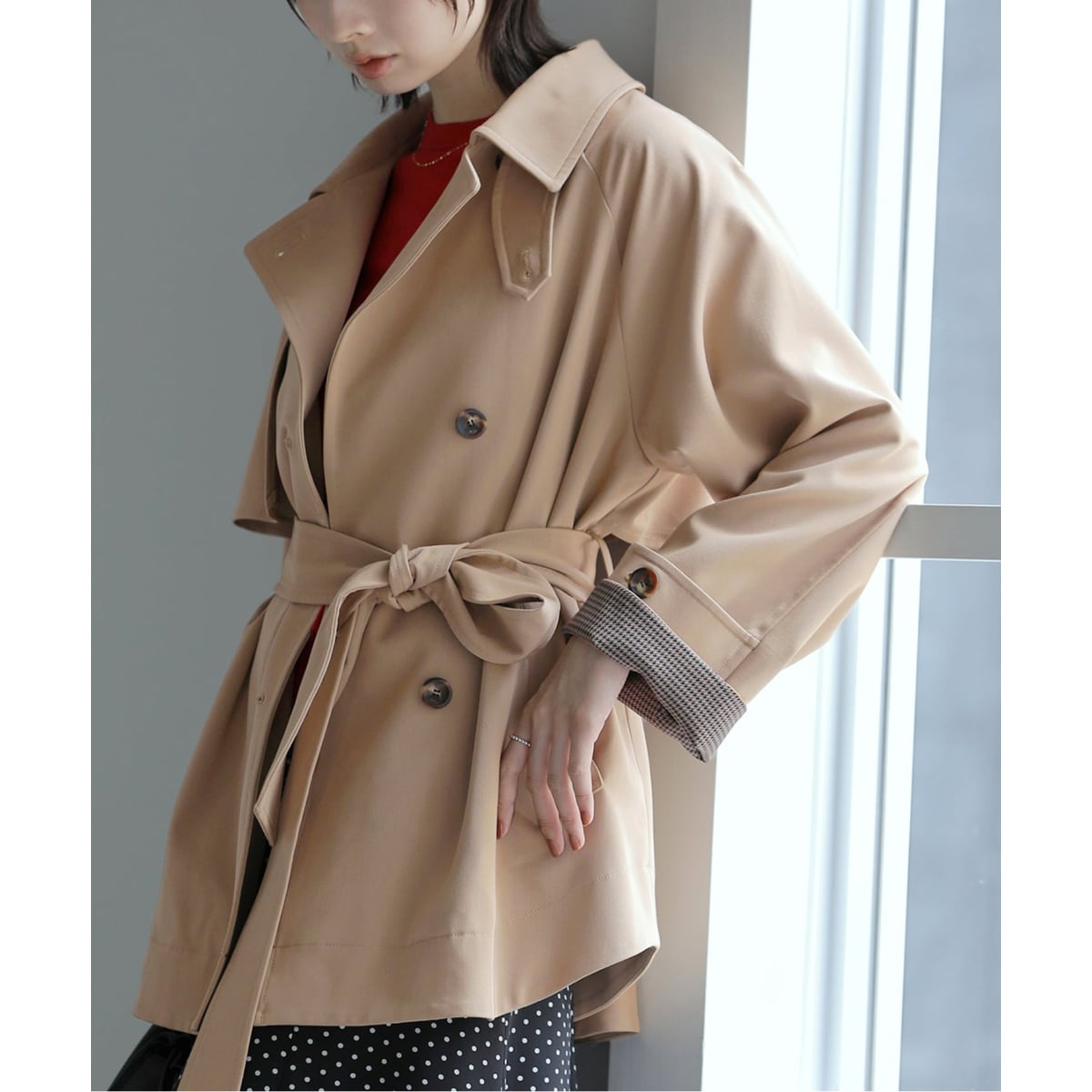 【未使用】ラトータリテ　23ss ステンフレアコート 定価3万　トレンチ　ミドル 予約》ミドルトレンチコート | ラ トータリテ(La TOTALITE) | マルイ