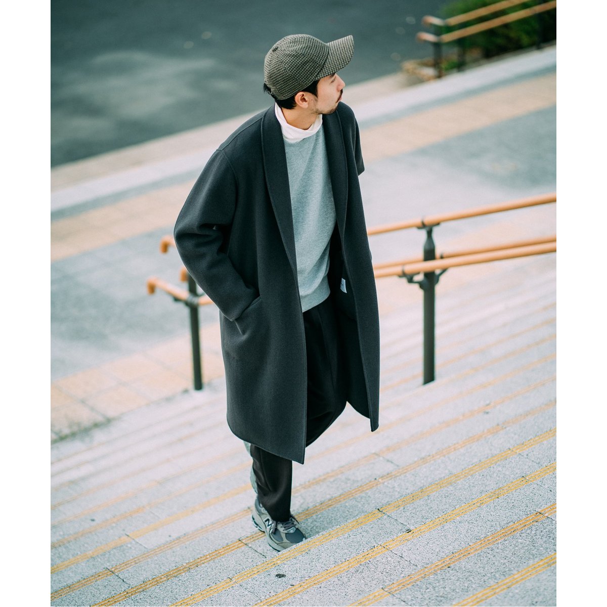 Super120's モッサ ショールカラーコート | エディフィス(EDIFICE