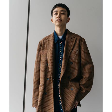 LA BOUCLE / ラブ―クル】 アンフィニッシュダブルビッグジャケット 