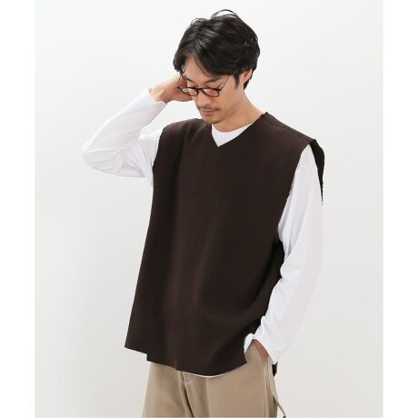 CAMIEL FORTGENS / カミエル フォートヘンス】 Rib Spencer jersey 