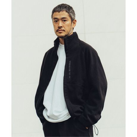 LA BOUCLE / ラブ―クル】 スタンドジップブルゾン フリース 