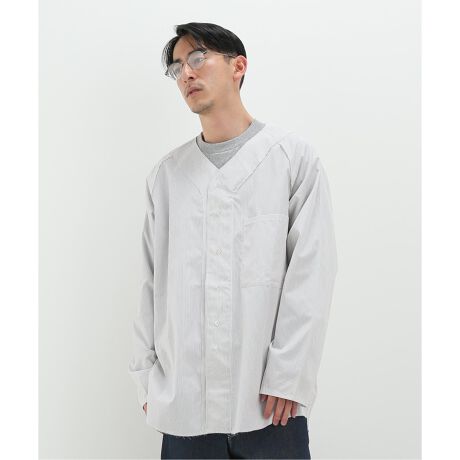 CAMIEL FORTGENS / カミエル フォートヘンス】Baseball stripe shirt 