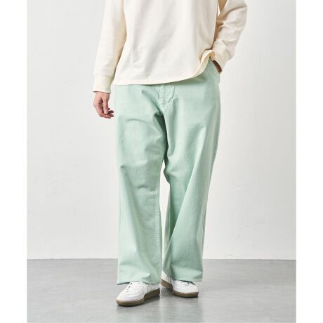 E.TAUTZ / イートウツ】CORE FIELD TROUSERS GREEN DENIM 