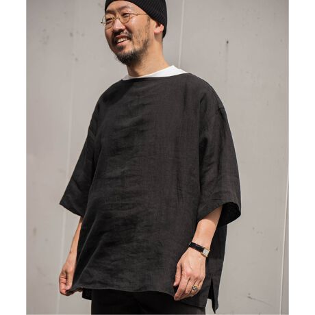 ETS.MATERIAUX / マテリオ】リネン プルオーバーシャツ | エディフィス 