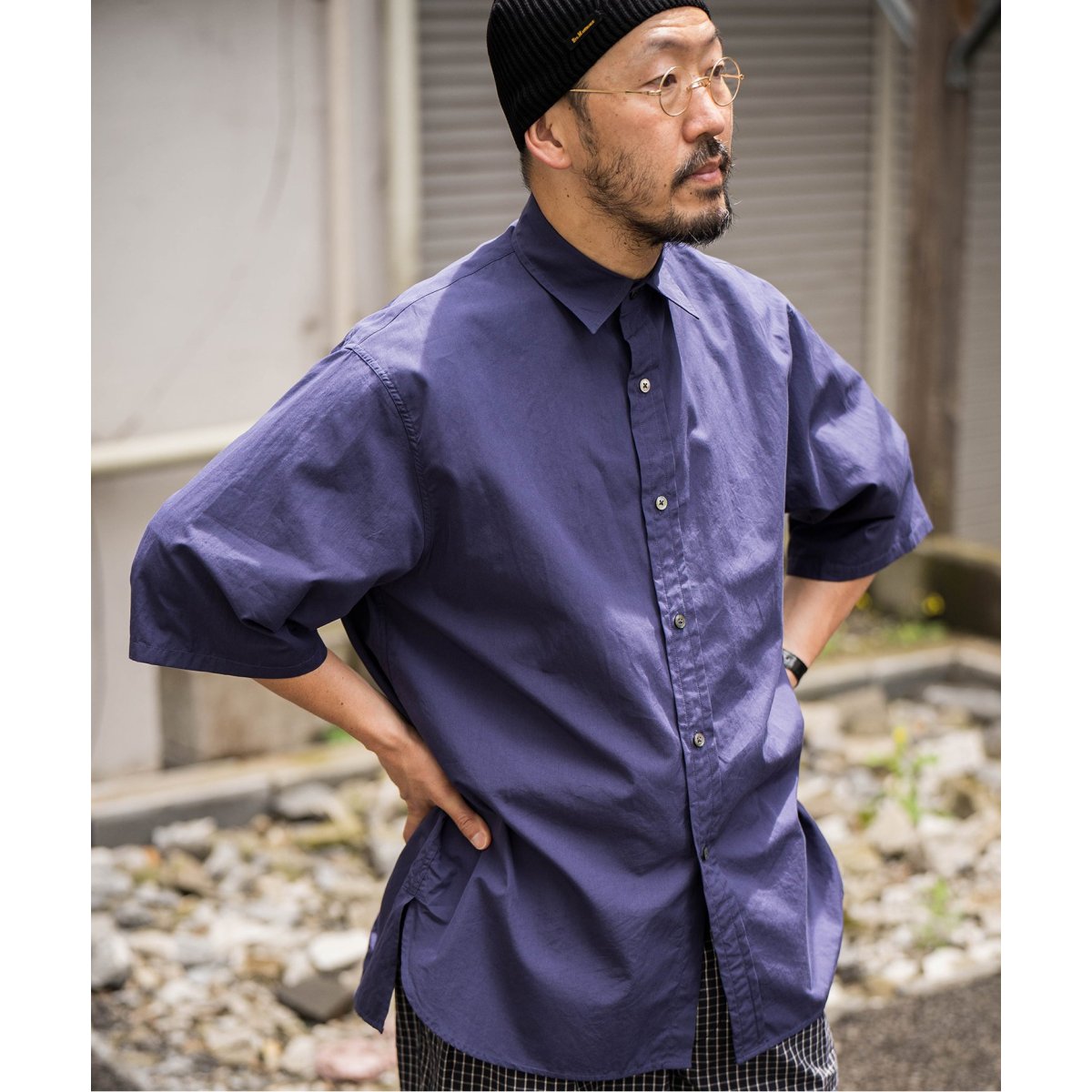 ETS.MATERIAUX マテリオ ショートスリーブ シャツ レショップ ETS.MATERIAUX マテリオ ショートスリーブ シャツ レショップ