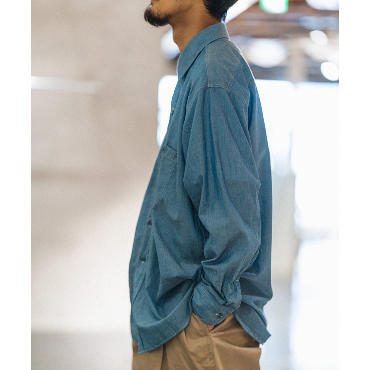 ETS.MATERIAUX / マテリオ】Chambray シャツ - beachculture.co.jp