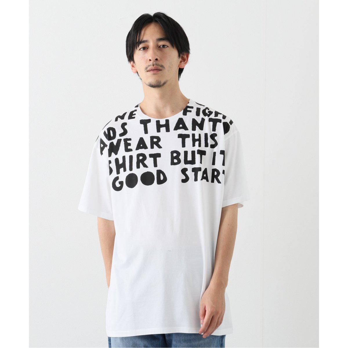 54cm袖丈メゾンマルジェラ チャリティー AIDS Tシャツ 半袖 ロゴT カットソー