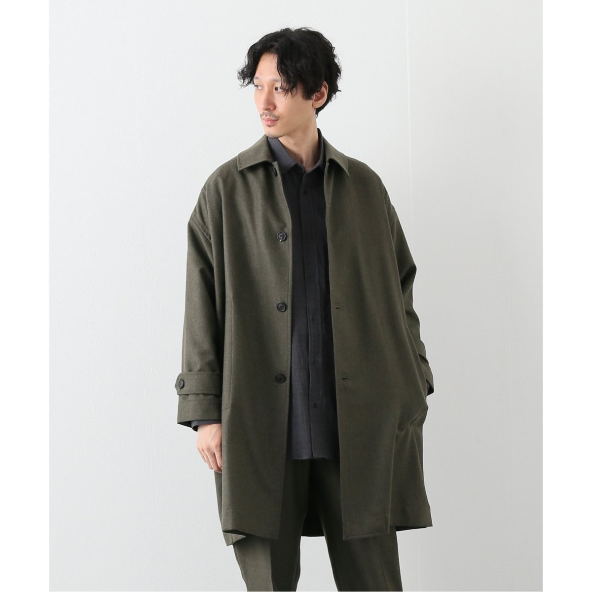 marka / マーカ】SOFT WOOL SERGE SHIRT コート | エディフィス