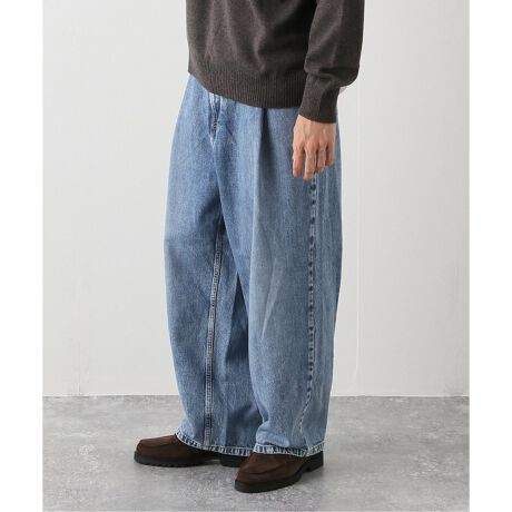 URU / ウル】COTTON DENIM TUCK パンツ | エディフィス(EDIFICE 