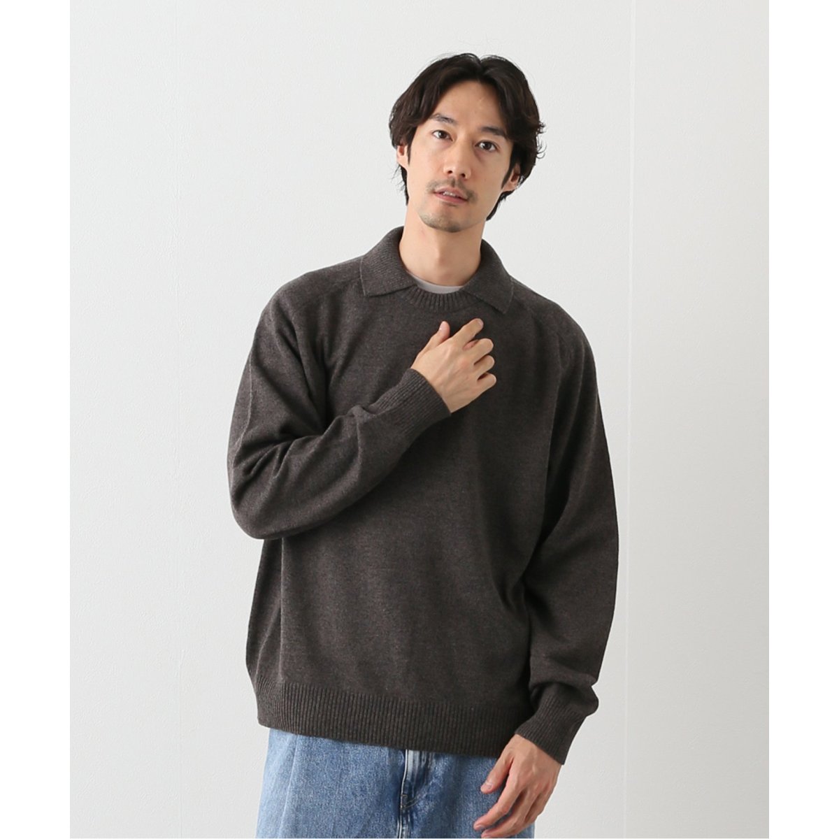 URU / ウル】LAMBS WOOL KNIT ポロ | エディフィス(EDIFICE