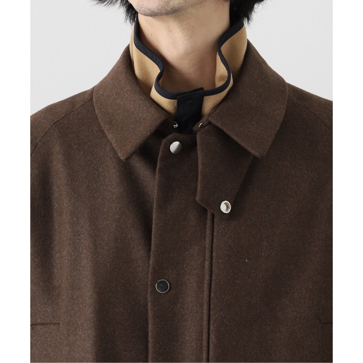 【MARKAWARE 】NATURAL ALPACA WAYFARER コート MARKAWARE 】NATURAL ALPACA WAYFARER コート（MARKAWARE