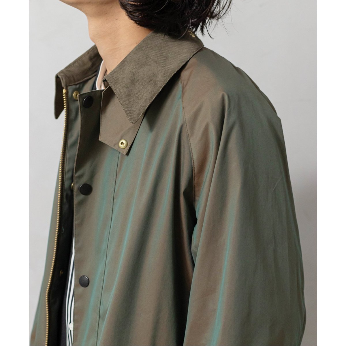 【Barbour / バブアー】別注 OS BURGHLEY タマムシ バーレー Barbour（バブアー） アウター 【Barbour / バブアー】別注 OS