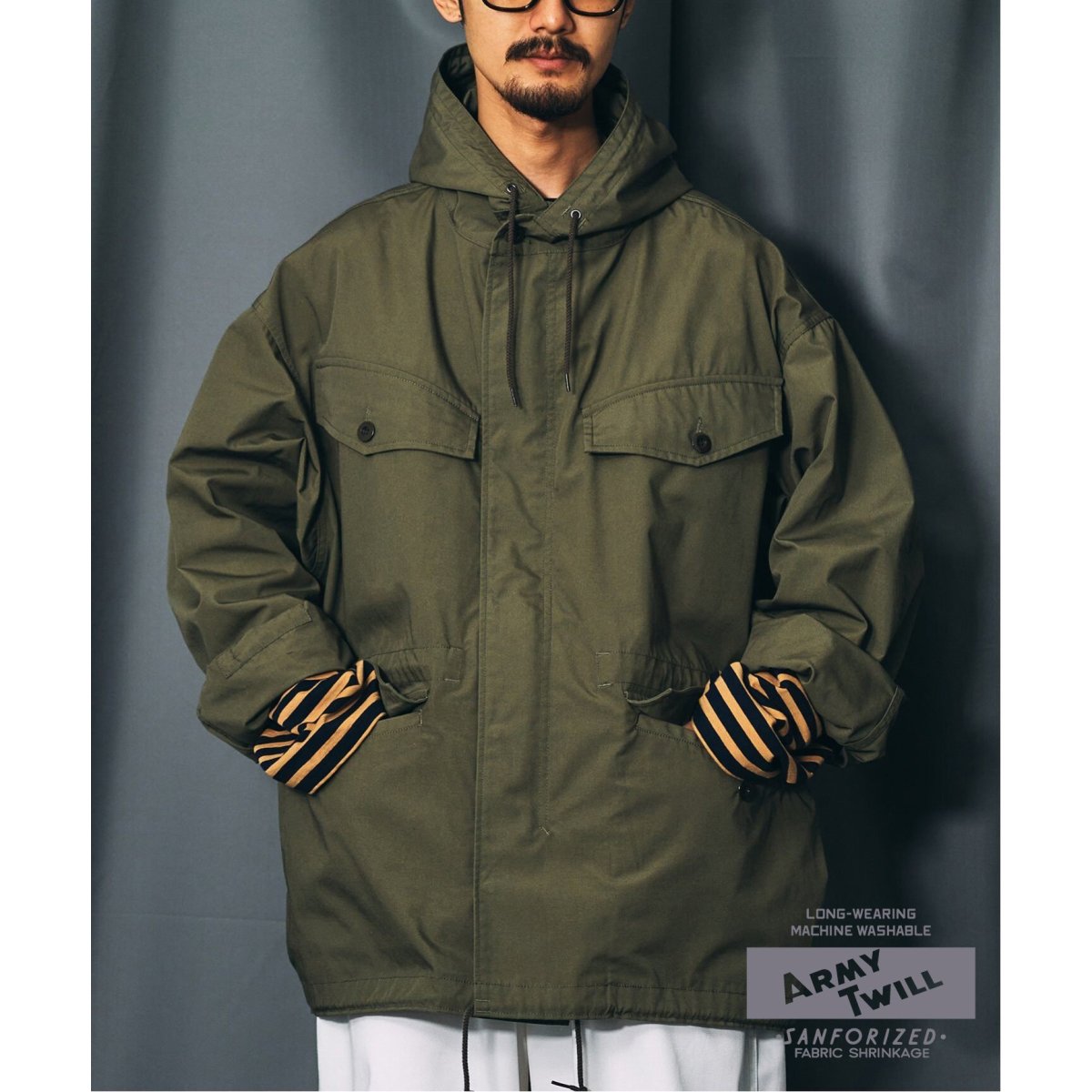 別注 ARMY TWILL / アーミーツイル HOODED COAT | gulatilaw.com