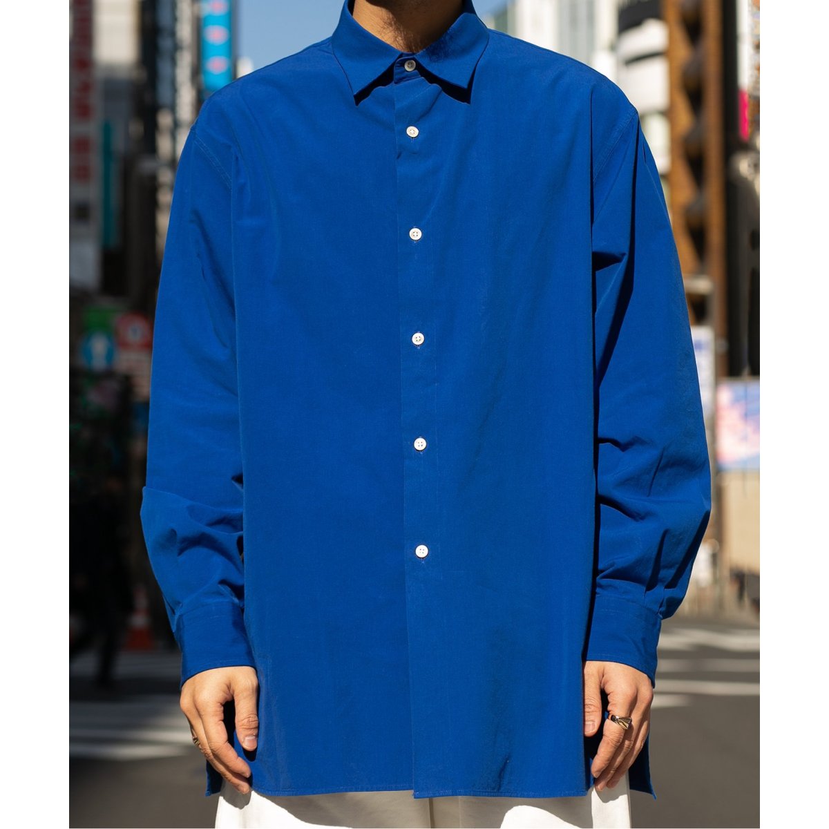 ETS.MATERIAUX レギュラーカラーシャツ ETS.MATERIAUX / マテリオ】レギュラーカラー シャツ