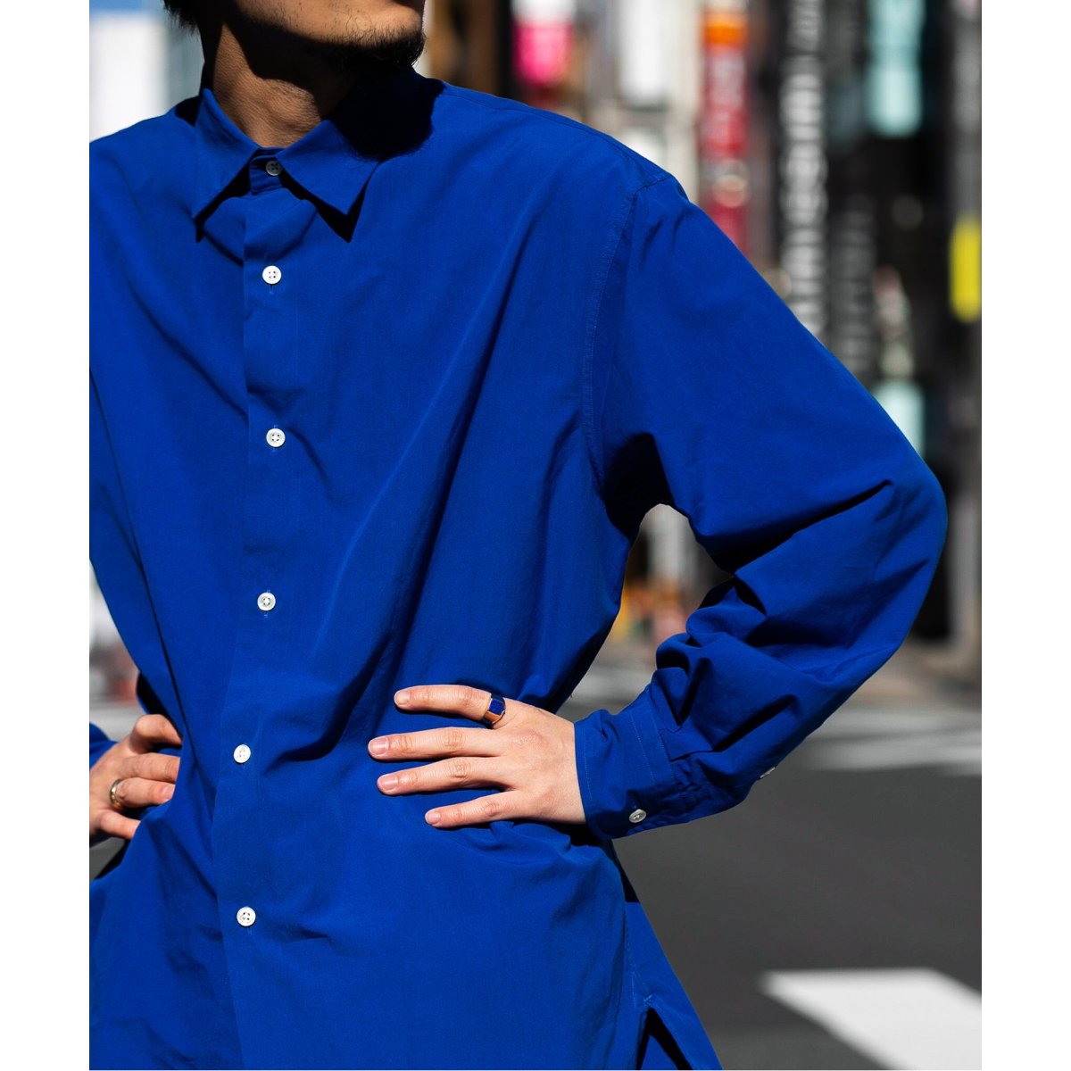 ETS.MATERIAUX レギュラーカラーシャツ ETS.MATERIAUX / マテリオ】レギュラーカラーシャツ