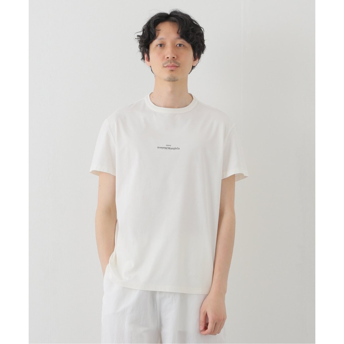 最安値販売 Maison Margiela メゾンマルジェラ 定番 反転 ロゴ Tシャツ