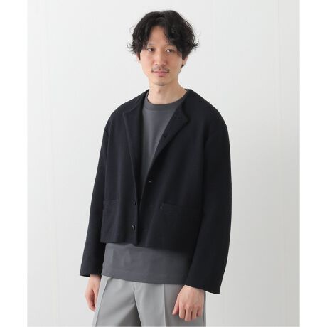 URU / ウル】 ESTER COTTON KNIT - NO COLLAR JACKET | エディフィス  