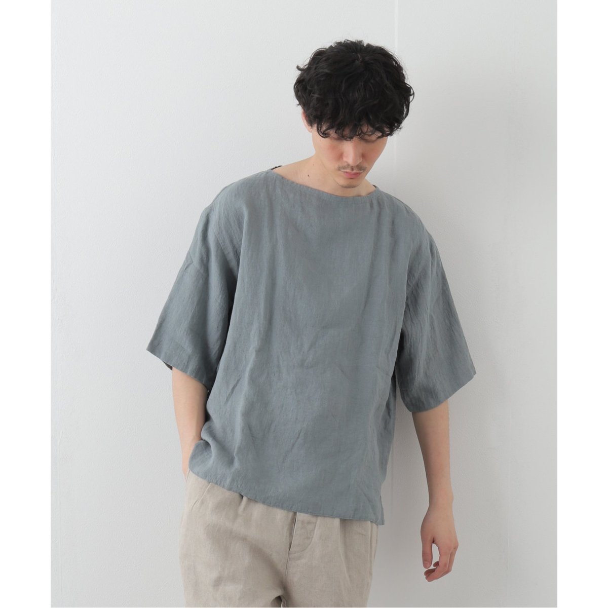 ETS.MATERIAUX マテリオ Linen Pullover shirt | www.koehn ...