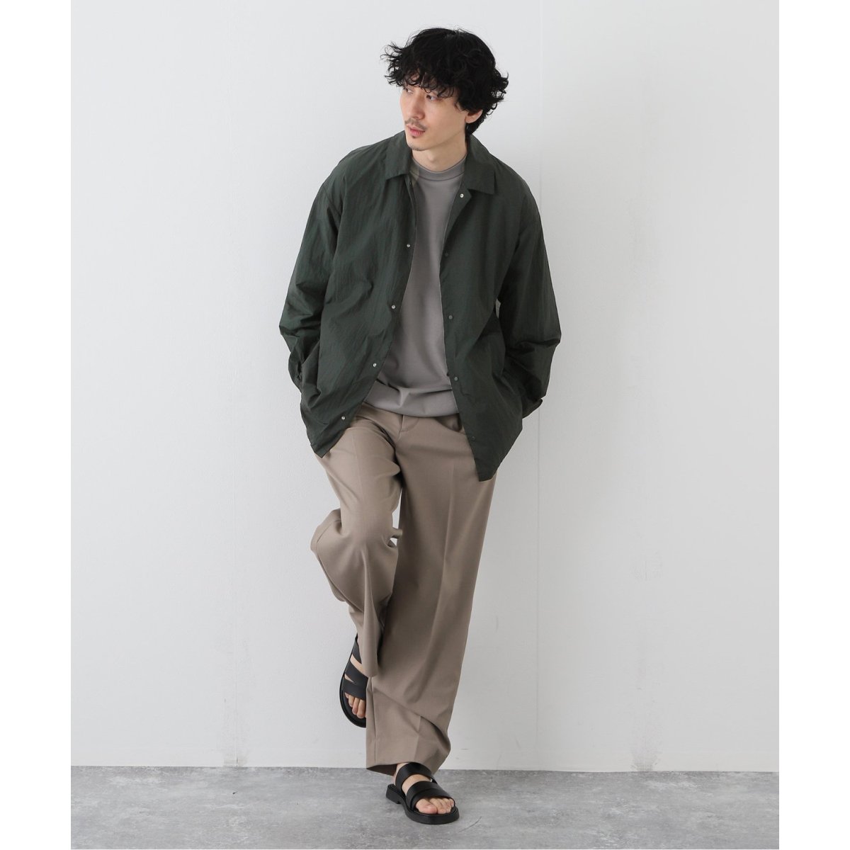 ATON/エイトン】HAND DYE NYLON COACH JACKET | エディフィス