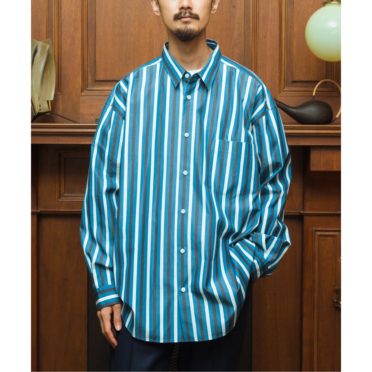 THOMAS MASON / トーマス メイソン】オーバーサイズ レギュラーカラー