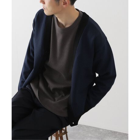 スポンディッシュ リラックス ニット カーディガン (ツイル 
