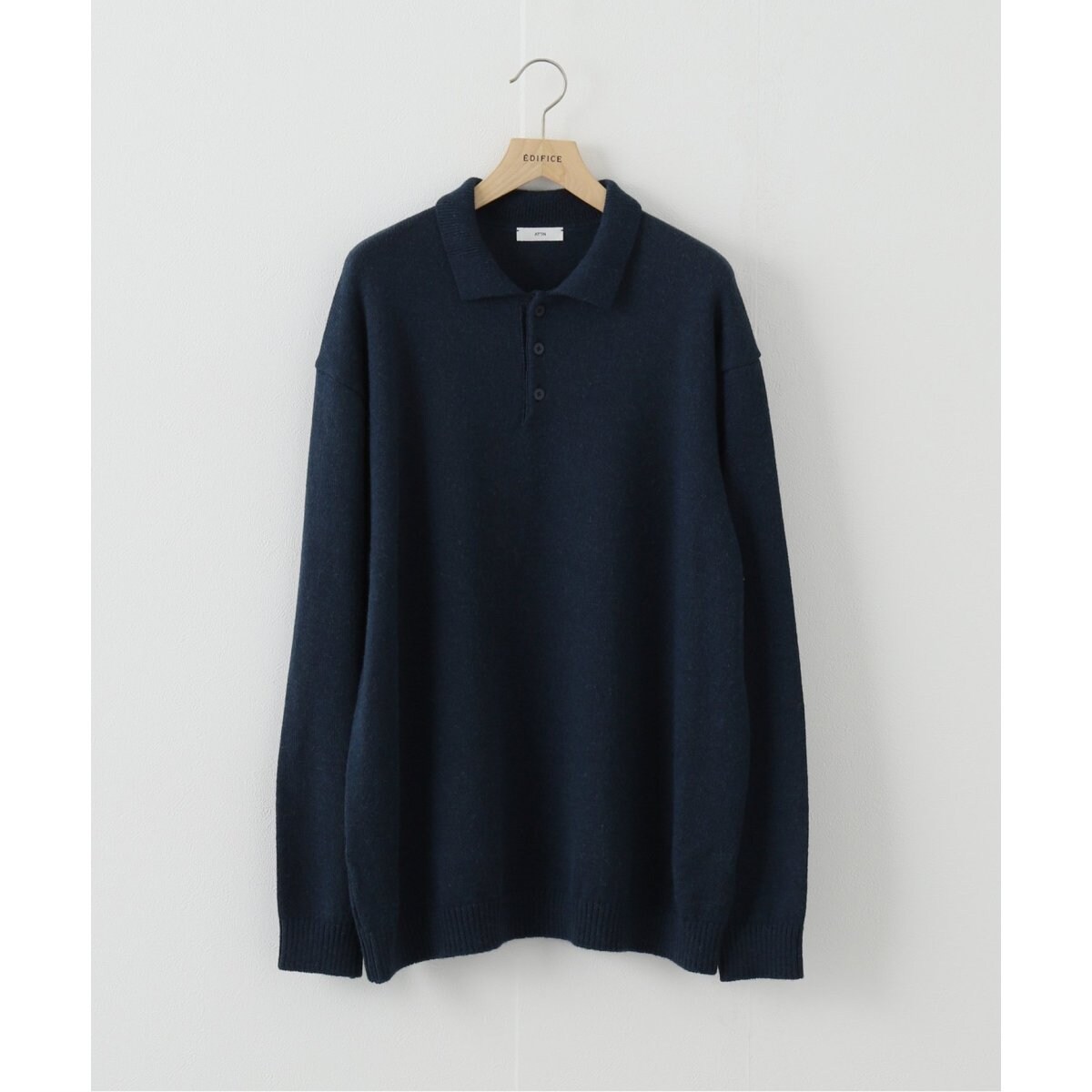 ATON ALPACA WASHI POLO SWEATER 【公式通販】