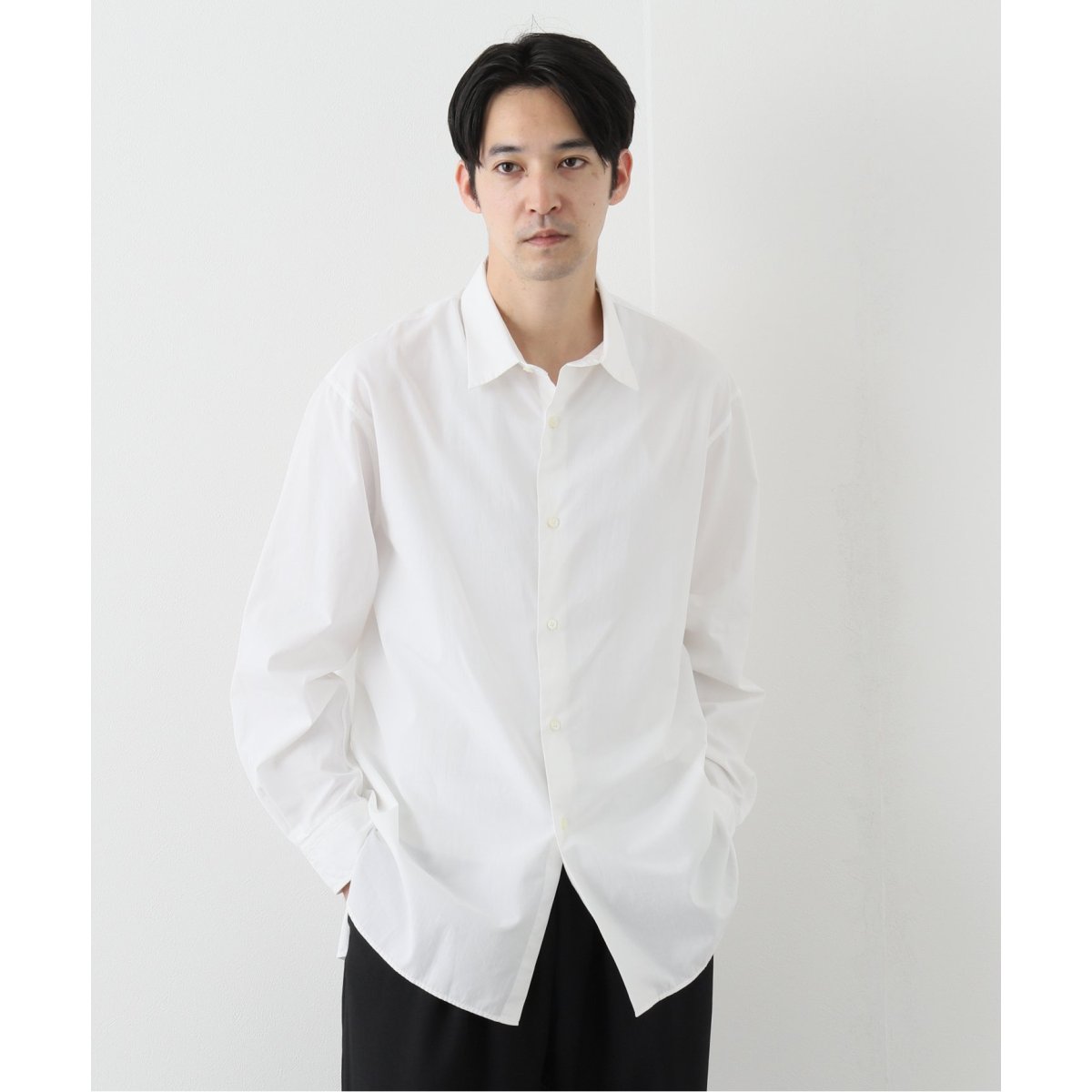 ETS.MATERIAUX レギュラーカラーシャツ ETS.MATERIAUX / マテリオ】レギュラーカラーシャツ