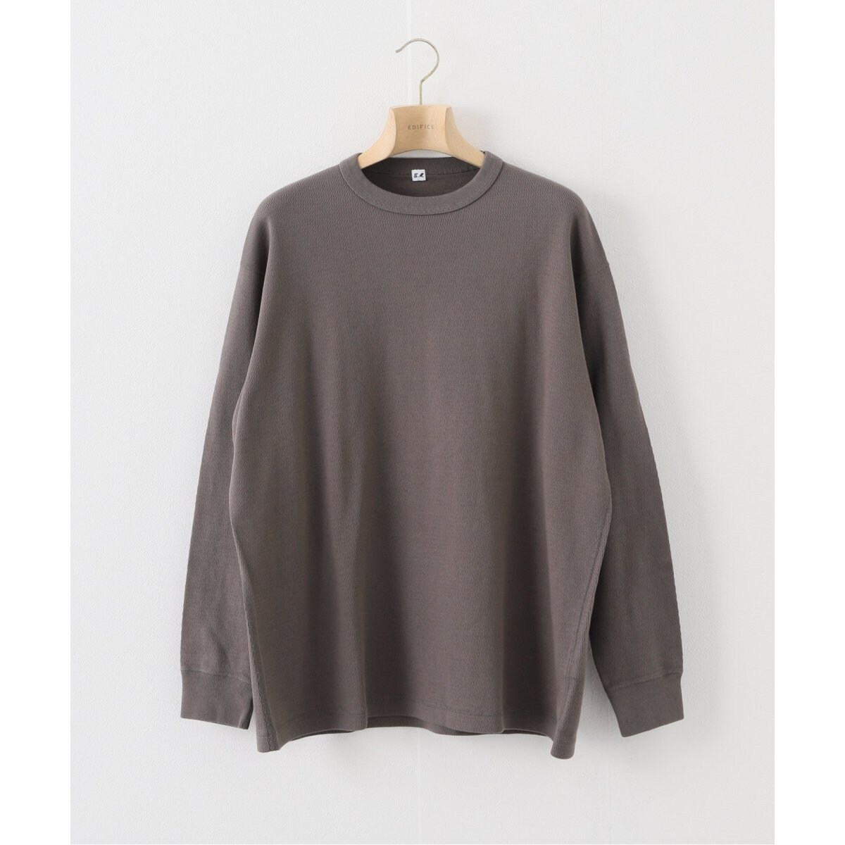 ETS.MATERIAUX / マテリオ】ハニカム ロングスリーブ Tシャツ 