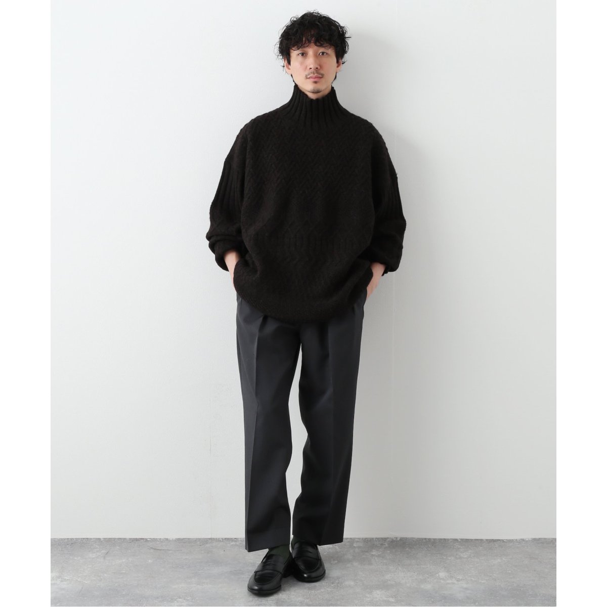 ETS.MATERIAUX / マテリオ】SABA.IRISH SWEATER | エディフィス