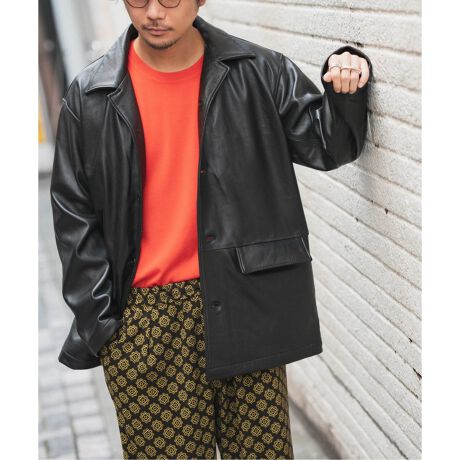 Schott / ショット】LOOSE FIT LEATHER JKT | エディフィス(EDIFICE 