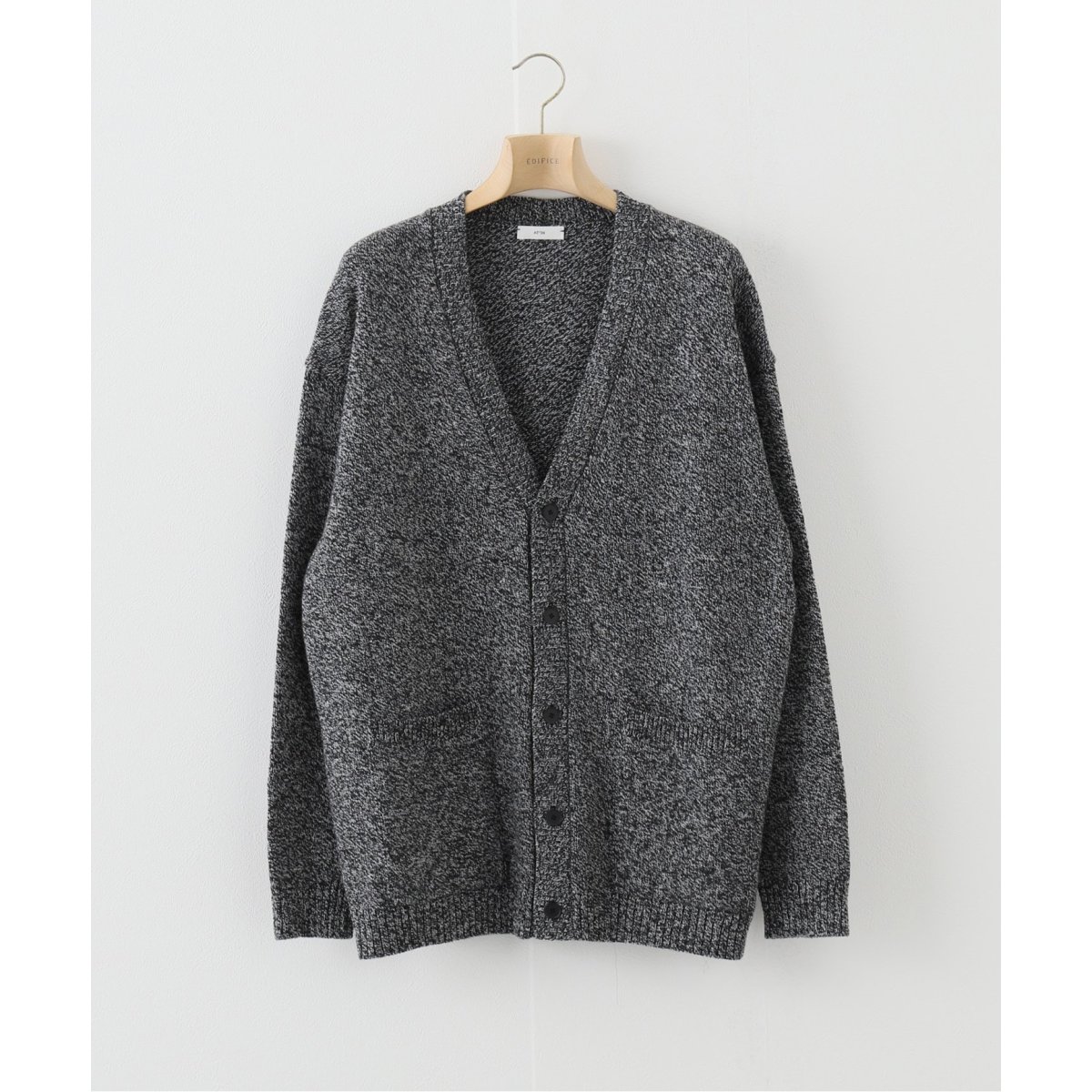 ATON / エイトン】WOOL MOULINE OVERSIZED CARDIGAN | エディフィス