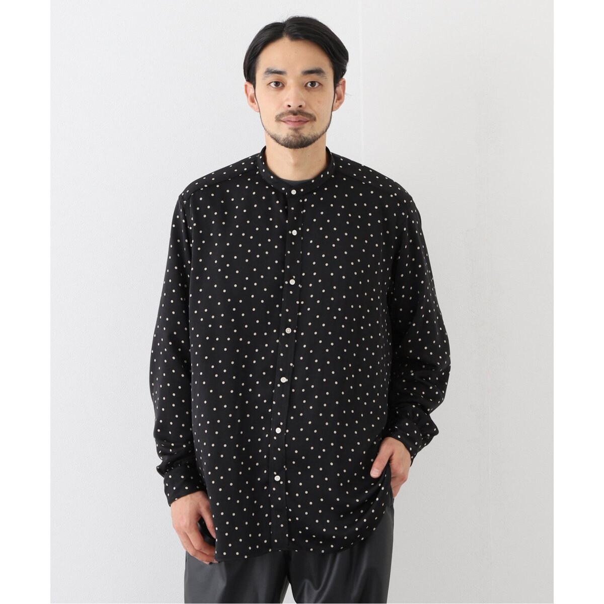追加販売》【LA BOUCLE / ラブークル】スタンドカラーシャツ