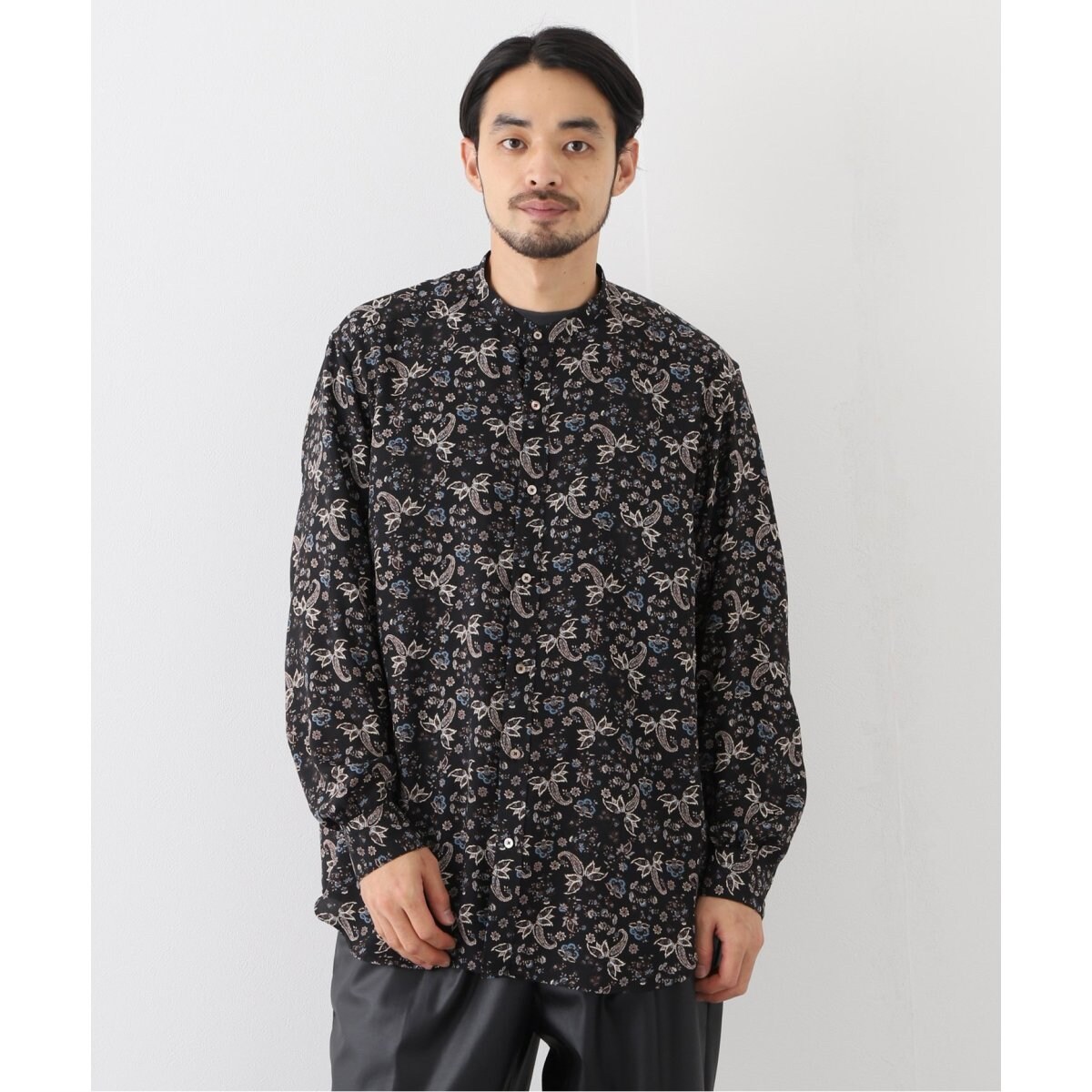 追加販売》【LA BOUCLE / ラブークル】スタンドカラーシャツ パターン