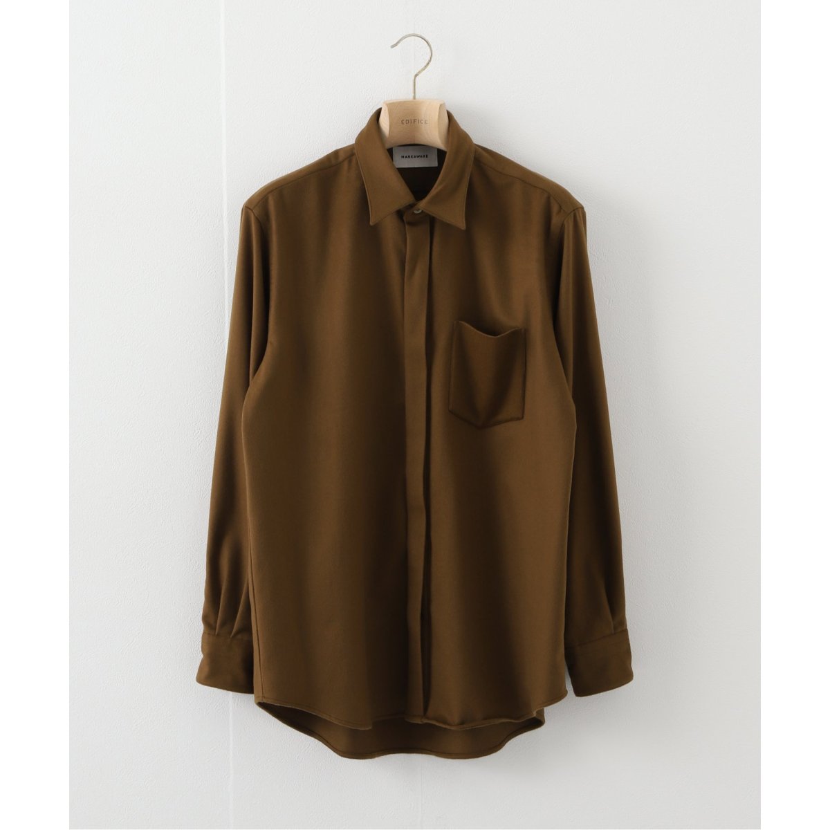 トップス MARKAWARE Cashmere FLY Front Shirts MARKAWARE / マーカウェア】 CASHMERE FLY FRONT SHIRT | エディフィス