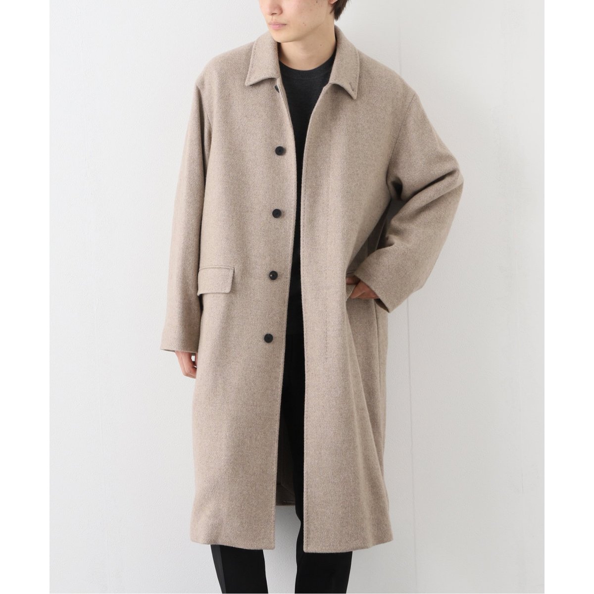 ATON/エイトン】 WASHED CASHMERE BALMACAAN COAT | エディフィス 