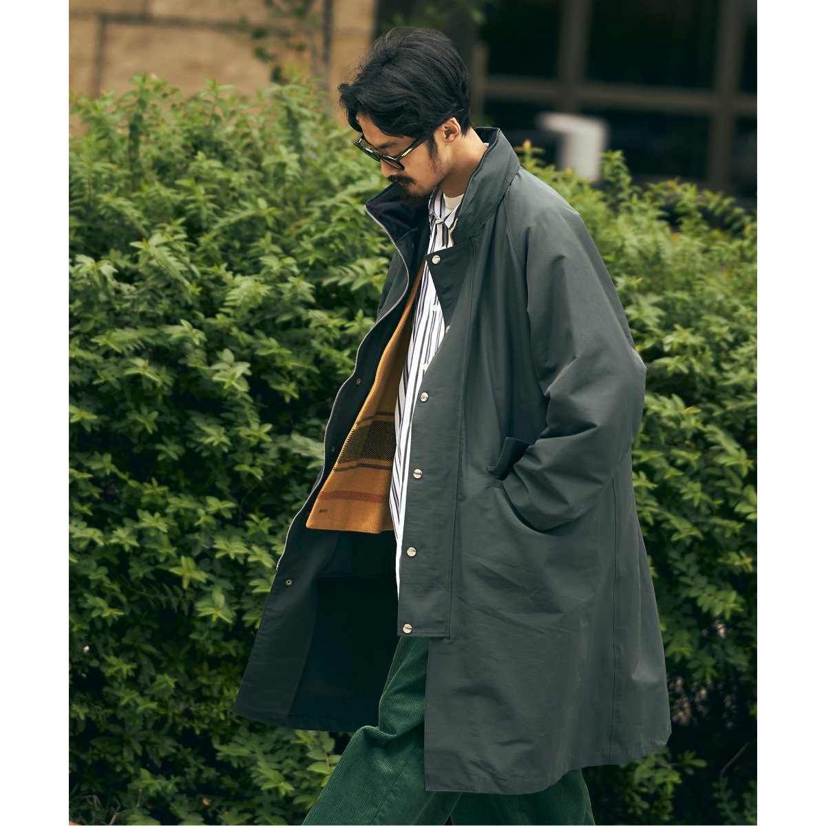 スタンドカラー ラグランスリーブ オーバーコート | エディフィス